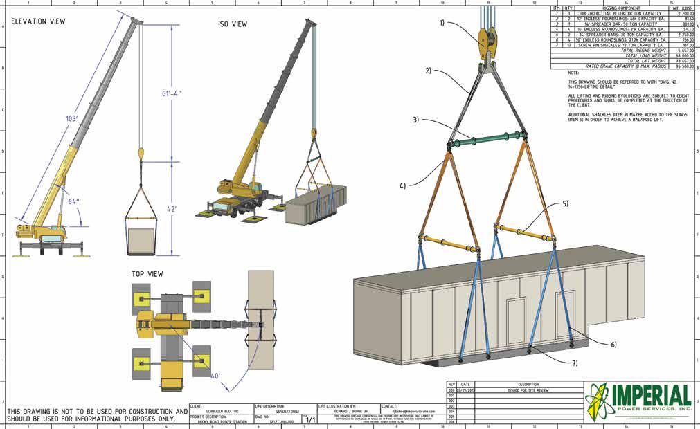 crane pick plan crane lift plan