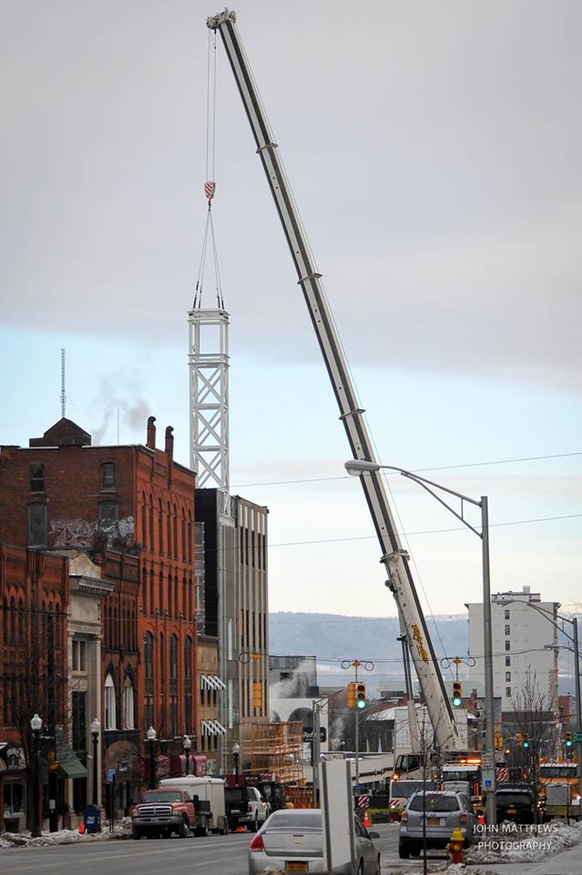 Rig All Inc Helps Restore A Piece Of History In Utica New York With Erection Of Clock Tower Crane Network News