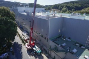 GMK5250L's lifting power at long radii has solved a HVAC challenge for Dornseiff