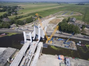 Sarens Group has been involved in a project at Queen Maxima Bridge