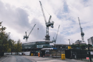 Potain cranes are working on a prestigious project at Wimbledon Tennis