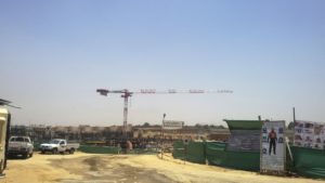 The first Potain MDT 389 cranes in the Middle East are constructing the Almaza City Centre retail mall in Cairo