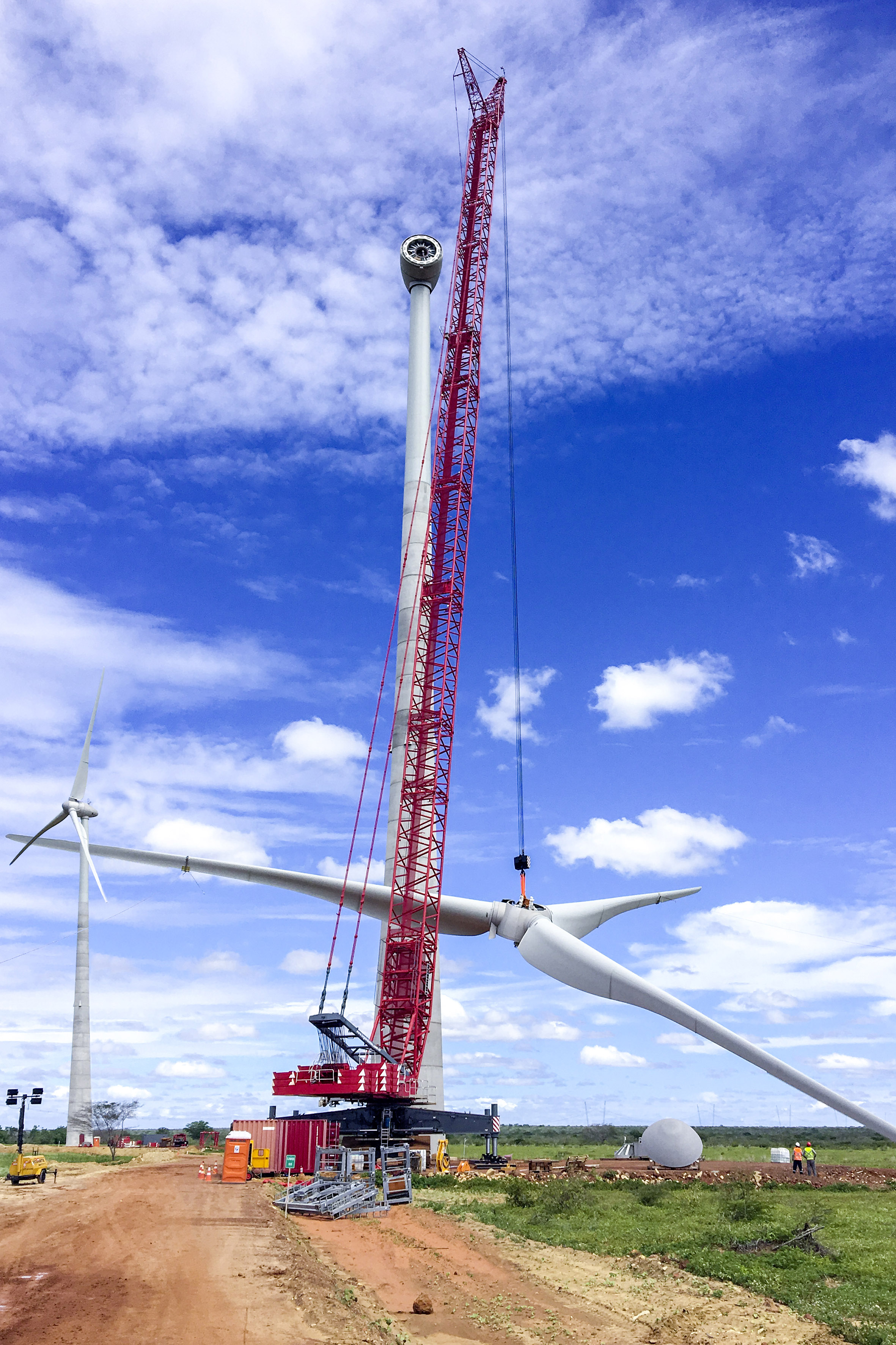 Touhou ligevægt tryk Used Liebherr LR 1600/2-W Crawler Crane Builds Brazilian Wind Farm ⋆ Crane  Network News